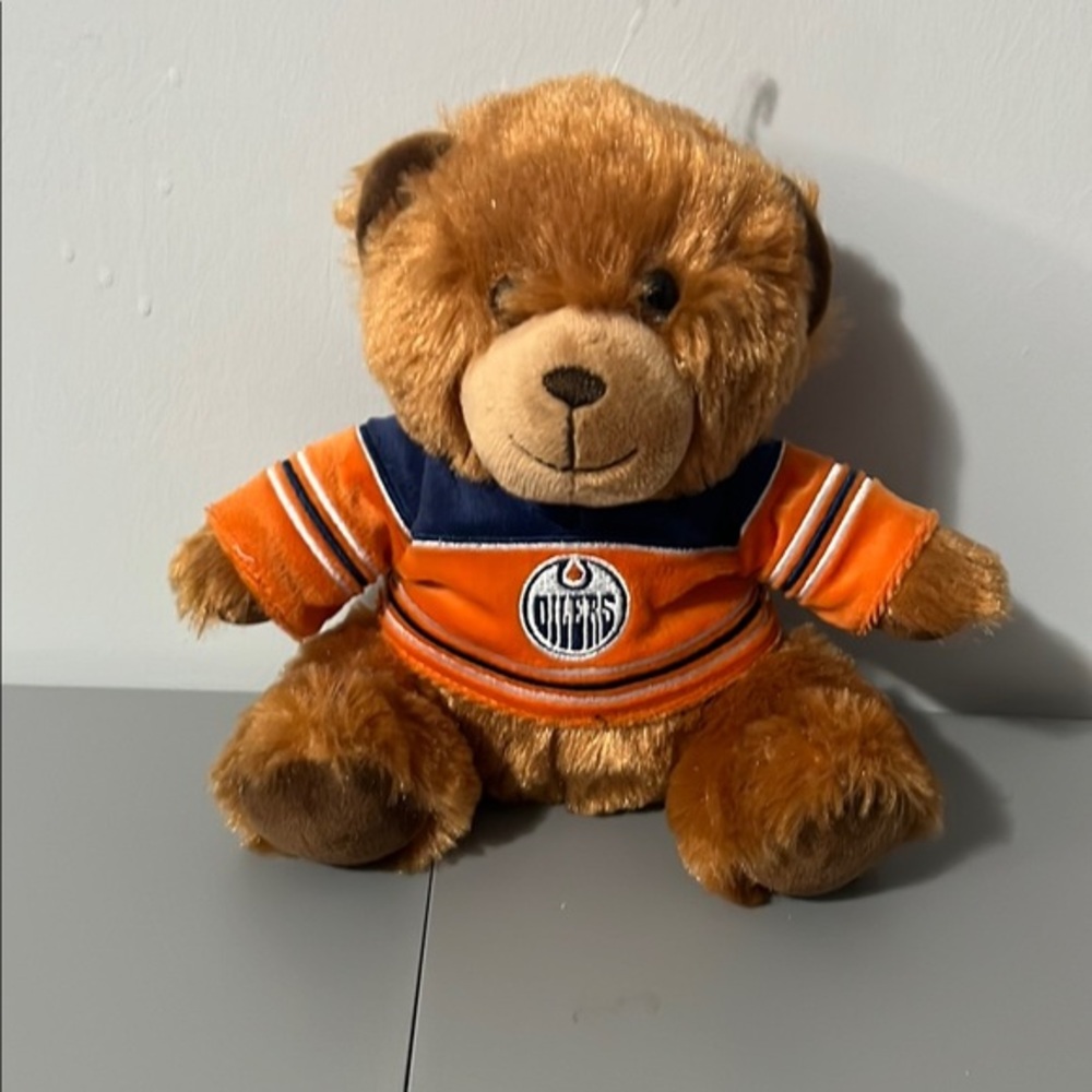 Edmonton Oilers NHL Hockey 7.5" Jersey Teddy Bear Plush